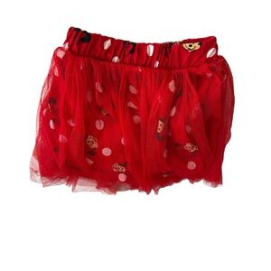 Red Polka Dot Minnie Mouse Tulle Skirt